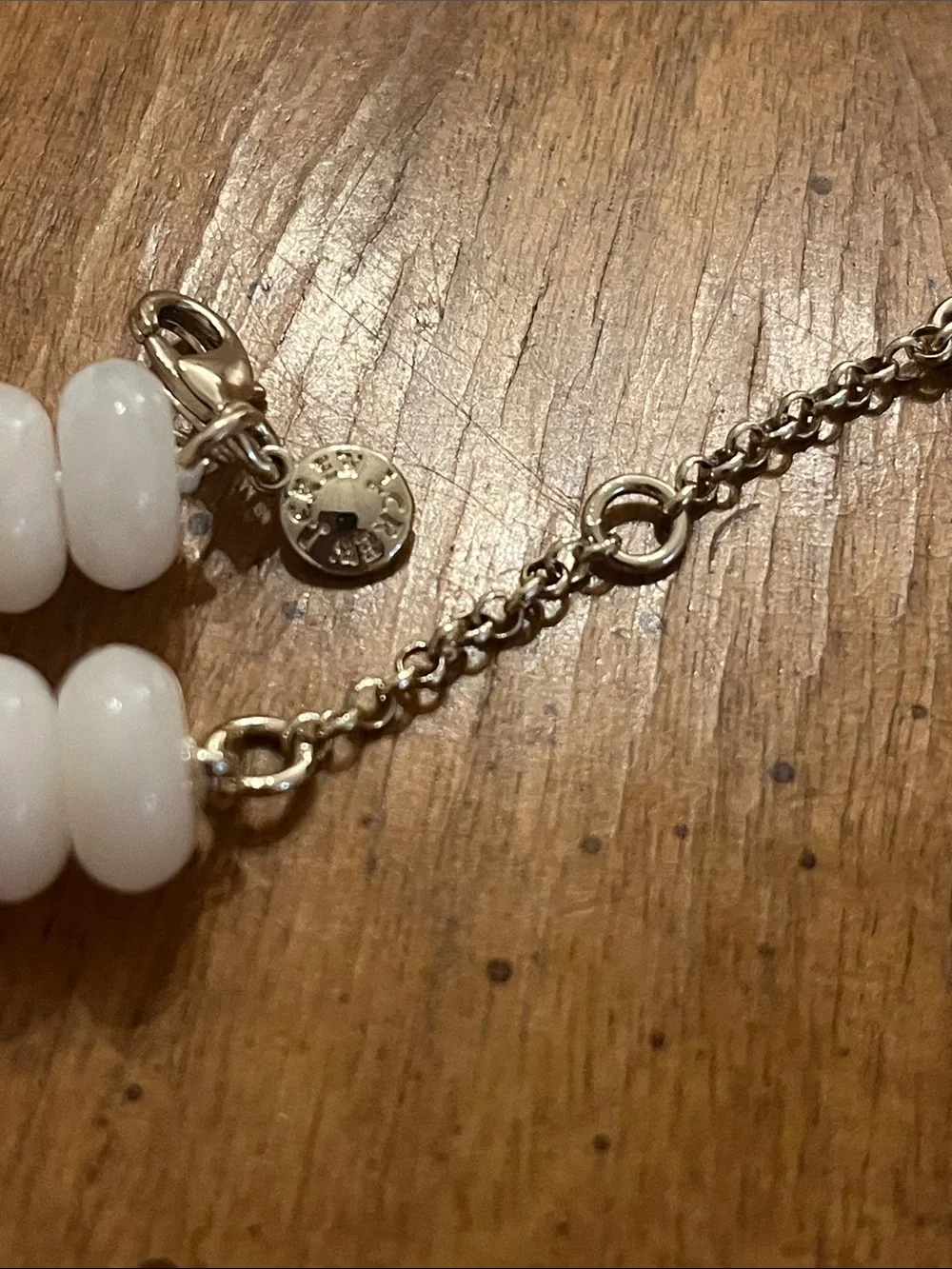 J.Crew Heart Pendant Faux Pearl Beads Necklace 16”